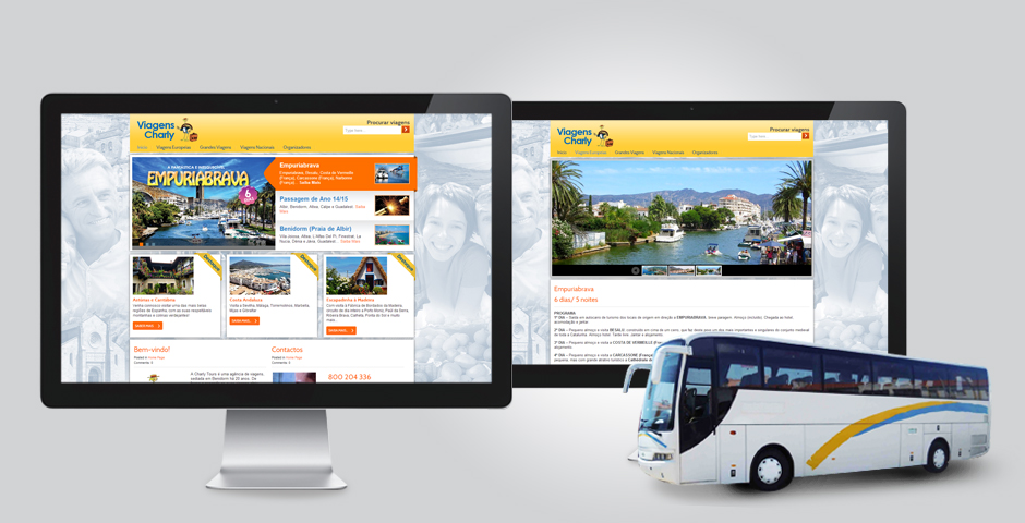 Website Viagens Charly