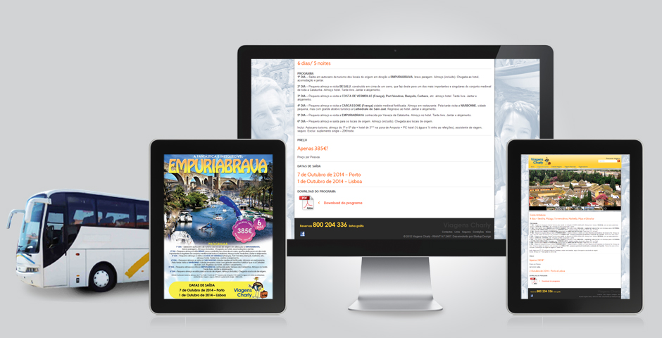 Website Viagens Charly