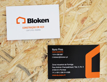 Cartões Bloken Construção em Aço
